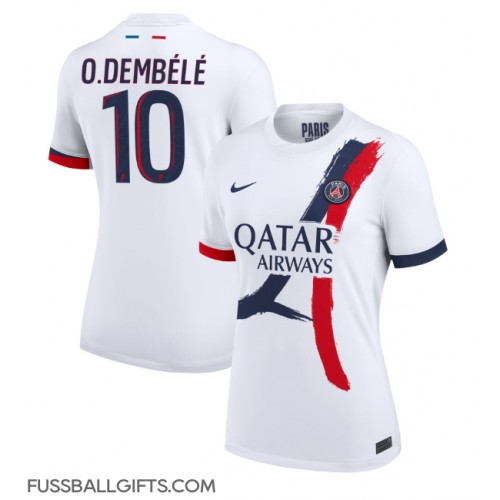 Paris Saint-Germain Ousmane Dembele #10 Fußballbekleidung Auswärtstrikot Damen 2024-25 Kurzarm